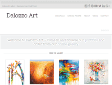 Tablet Screenshot of dalozzoart.com